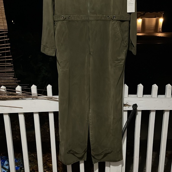 LAST OFFER! Good American Oversized Aviator’s Twill Jumpsuit Sz 6 (18) 3XL Cl:GN - Picture 4 of 16